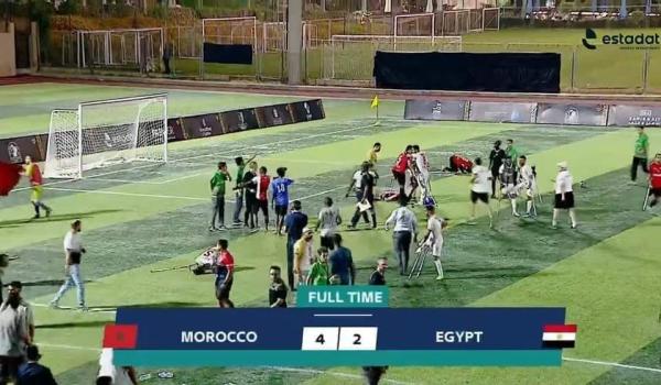 المنتخب المغربي لكرة القدم لمبتوري الأطراف يتأهل لنصف نهائي الكأس الإفريقية